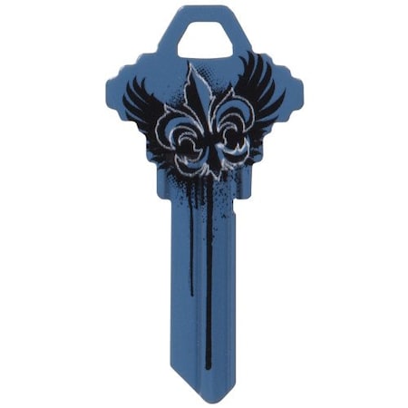 Hillman HILLMAN Wackey Blue Wings House/Office Universal Key Blank SC1 Single 89921